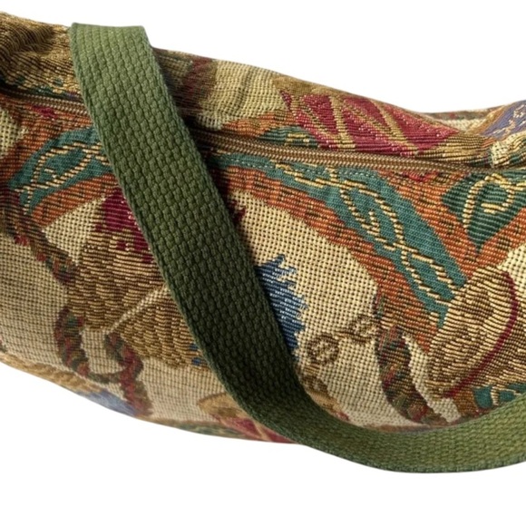 Palm Beach Polo Country Club embroidered colorful large tapestry crossbody - Picture 4 of 11